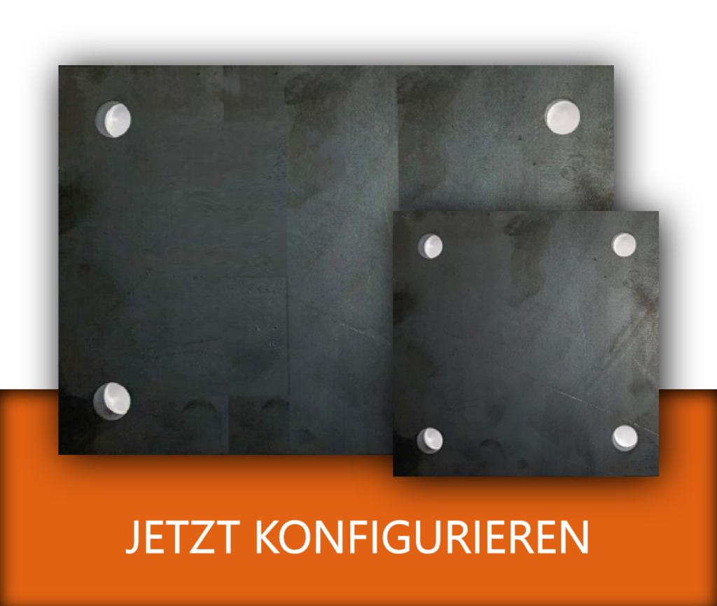 Ankerplatte Stahl 120x120x6 gelocht Metallbaukästen